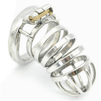 COCK BLOCKED "SAM" CHASTITY CAGE 50mm LOCK COCK BLOCKED "SAM" CHASTITY CAGE 50mm LOCK